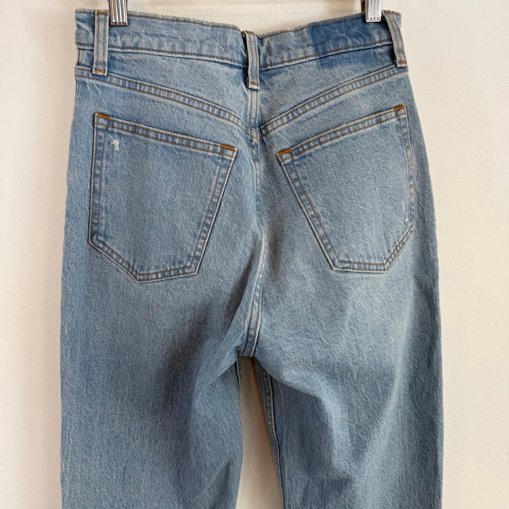 Abercrombie & Fitch 90s Straight Ultra High Rise Denim Jeans Light Blue 26 2L - Picture 6 of 12